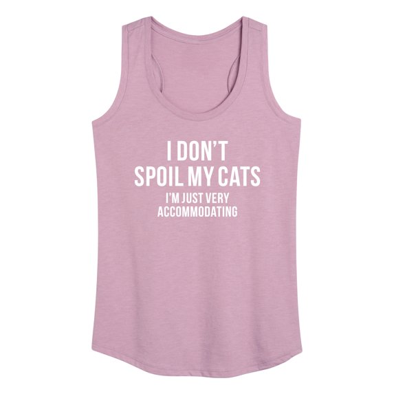 Instant Message - Don't Spoil Cats Accommodating - Women's Racerback Tank Top