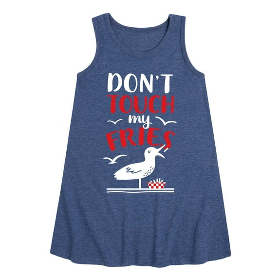 Instant Message - Don't Touch Seagull - Toddler And Youth Girls Aline Dress