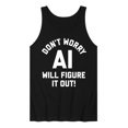 thumbnail image 1 of Instant Message - Don't Worry AI Will Figure It Out - Men's Jersey Tank Top, 1 of 6