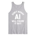 thumbnail image 1 of Instant Message - Don't Worry AI Will Figure It Out - Men's Jersey Tank Top, 1 of 5