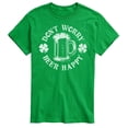 thumbnail image 1 of Instant Message - Don't Worry Beer Happy - Men's Short Sleeve Graphic T-Shirt, 1 of 6