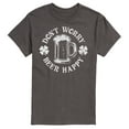 thumbnail image 1 of Instant Message - Don't Worry Beer Happy - Men's Short Sleeve Graphic T-Shirt, 1 of 6