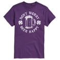 thumbnail image 1 of Instant Message - Don't Worry Beer Happy - Men's Short Sleeve Graphic T-Shirt, 1 of 5