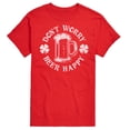 thumbnail image 1 of Instant Message - Don't Worry Beer Happy - Men's Short Sleeve Graphic T-Shirt, 1 of 6