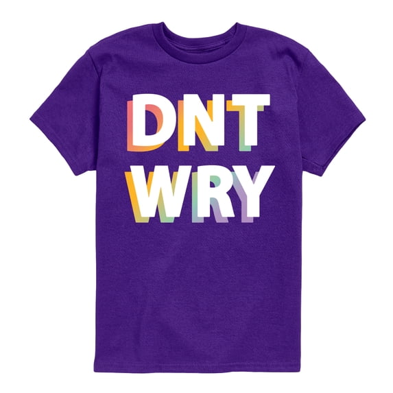 Instant Message - Don't Worry Short Sleeve Graphic T-Shirt