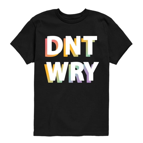 Instant Message - Don't Worry Short Sleeve Graphic T-Shirt