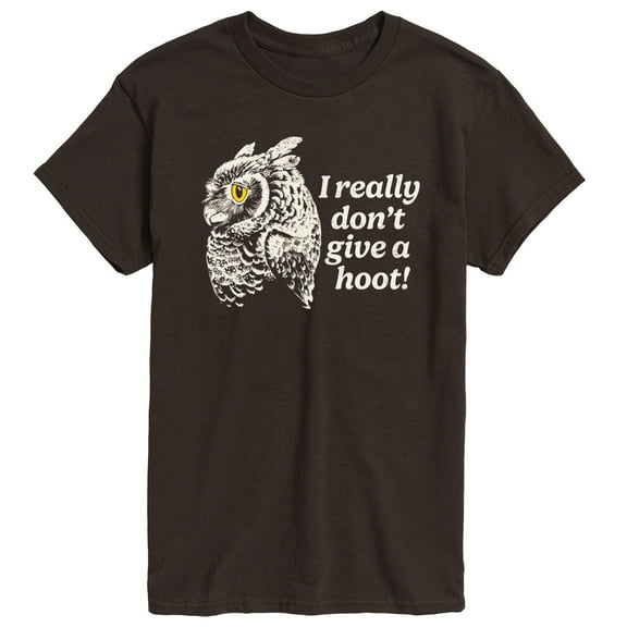 Instant Message - Dont Give A Hoot - Men's Short Sleeve Graphic T-Shirt