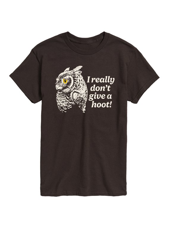 - Dont Give A Hoot Men's Short Sleeve Graphic T-Shirt
