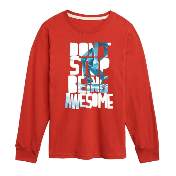 Instant Message - Dont Stop Being Awesome - Toddler & Youth Long Sleeve Graphic T-Shirt