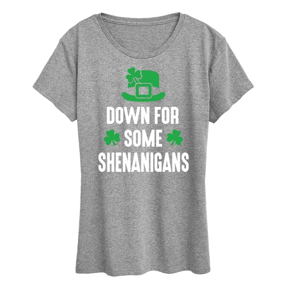 Instant Message - Down For Some Shenanigans - Women's Short Sleeve Graphic T-Shirt