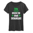 thumbnail image 1 of Instant Message - Down For Some Shenanigans - Women's Short Sleeve Graphic T-Shirt, 1 of 6