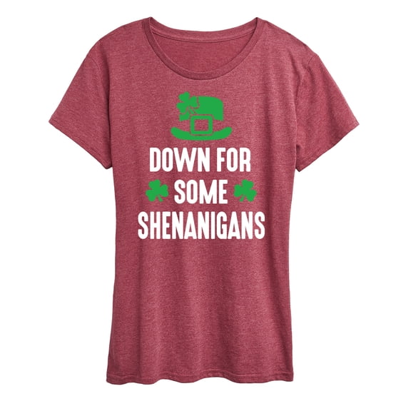 Instant Message - Down For Some Shenanigans - Women's Short Sleeve Graphic T-Shirt