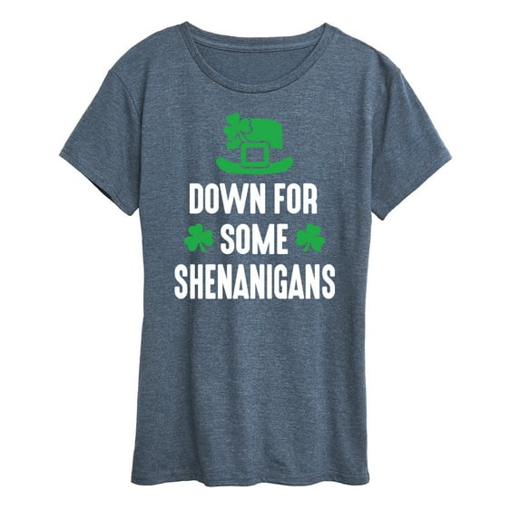 Instant Message - Down For Some Shenanigans - Women's Short Sleeve Graphic T-Shirt