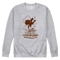 thumbnail image 1 of Instant Message - Dragon Flying Out Of Book Graphic Fleece Sweatshirt, 1 of 5