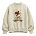 thumbnail image 1 of Instant Message - Dragon Flying Out Of Book - Women's Oversized Fleece Crew Sweatshirt, 1 of 4