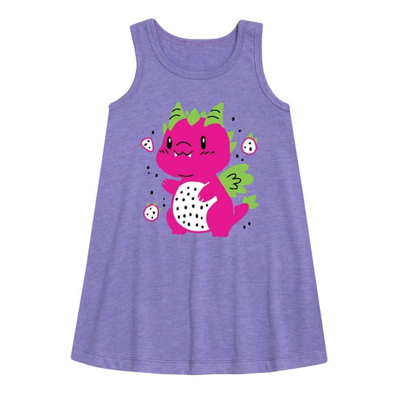 Instant Message - Dragonfruit - Toddler & Youth Girls A-line Dress