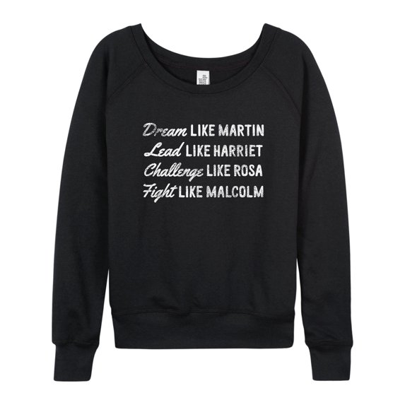 Instant Message - Dream Like Martin - Ladies French Terry Long Sleeve Shirt