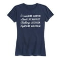 thumbnail image 1 of Instant Message - Dream Like Martin - Women's Short Sleeve Graphic T-Shirt, 1 of 5