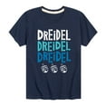 thumbnail image 1 of Instant Message - Dreidel Dreidel Dreidel - Toddler And Youth Short Sleeve Graphic T-Shirt, 1 of 5