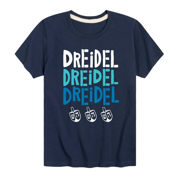 Instant Message - Dreidel Dreidel Dreidel - Toddler And Youth Short Sleeve Graphic T-Shirt