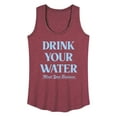 thumbnail image 1 of Instant Message - Drink Your Water Mind Your Business - Women's Racerback Tank Top, 1 of 6