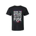 thumbnail image 1 of Instant Message - Drink the Booze and Light the Fuse - Men's Short Sleeve Graphic T-Shirt, 1 of 6