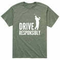 thumbnail image 1 of Instant Message - Drive Responsibly, Golfer - Men's Short Sleeve Graphic T-Shirt, 1 of 5