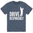 thumbnail image 1 of Instant Message - Drive Responsibly, Golfer - Men's Short Sleeve Graphic T-Shirt, 1 of 5