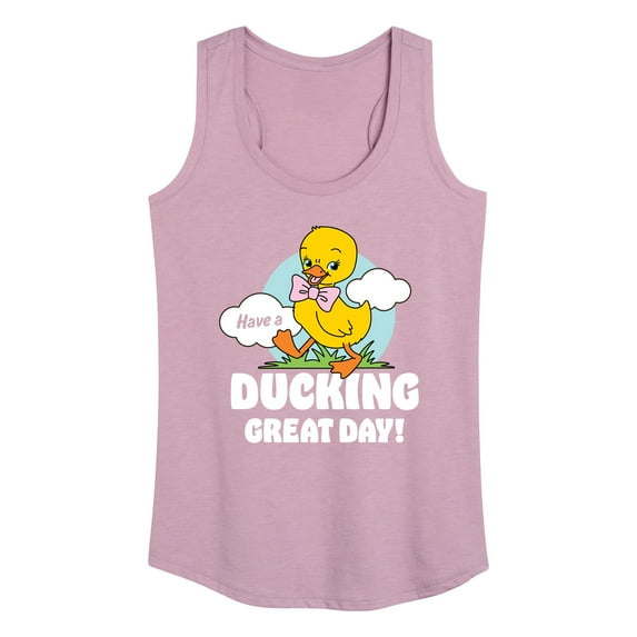 Instant Message - Ducking Great Day - Women's Racerback Tank Top