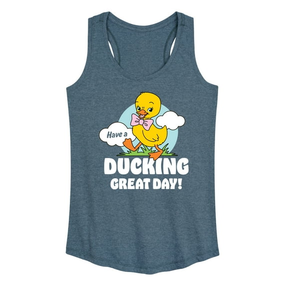 Instant Message - Ducking Great Day - Women's Racerback Tank Top
