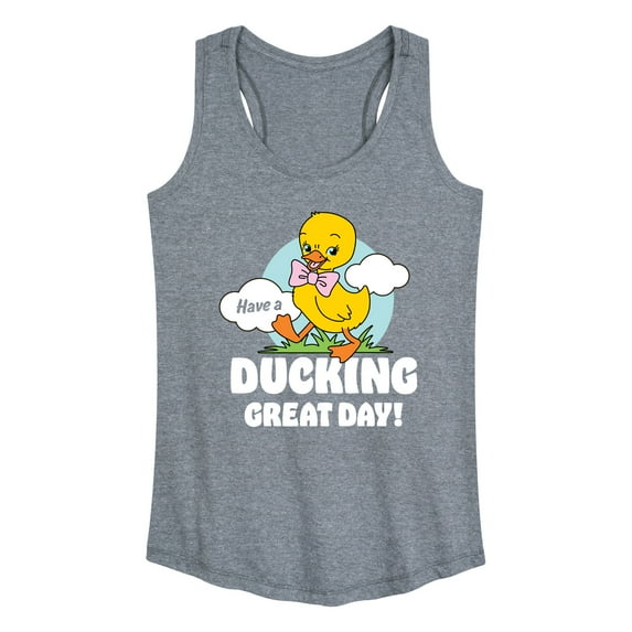 Instant Message - Ducking Great Day - Women's Racerback Tank Top