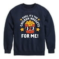 thumbnail image 1 of Instant Message - Dude, Chicken Nuggets For Me  - Toddler & Youth Crewneck Fleece Sweatshirt, 1 of 6