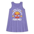 thumbnail image 1 of Instant Message - Dude, Chicken Nuggets For Me  - Toddler & Youth Girls A-line Dress, 1 of 5