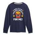 thumbnail image 1 of Instant Message - Dude, Chicken Nuggets For Me  - Toddler & Youth Long Sleeve Graphic T-Shirt, 1 of 6