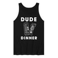 thumbnail image 1 of Instant Message - Dude Dinner Energy Drink Protein Bar - Men's Jersey Tank Top, 1 of 6