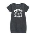 thumbnail image 1 of Instant Message - Dyngus Day - Pierogi Squad - Polish Holiday Celebration - Toddler & Youth Girls Fleece Dress, 1 of 5