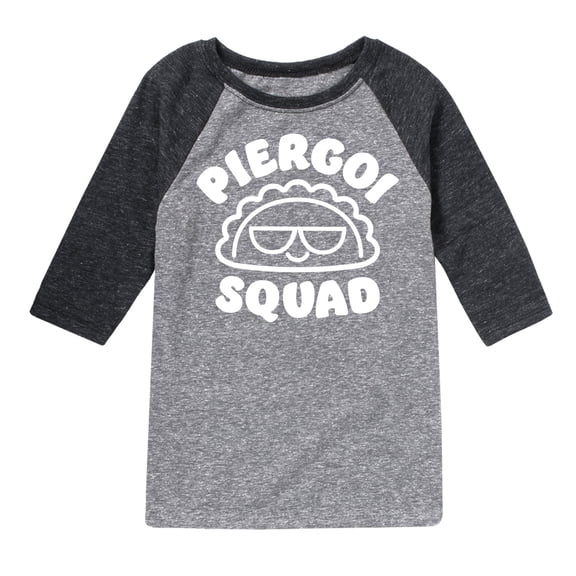 Instant Message - Dyngus Day - Pierogi Squad - Polish Holiday Celebration - Toddler & Youth Raglan Graphic T-Shirt
