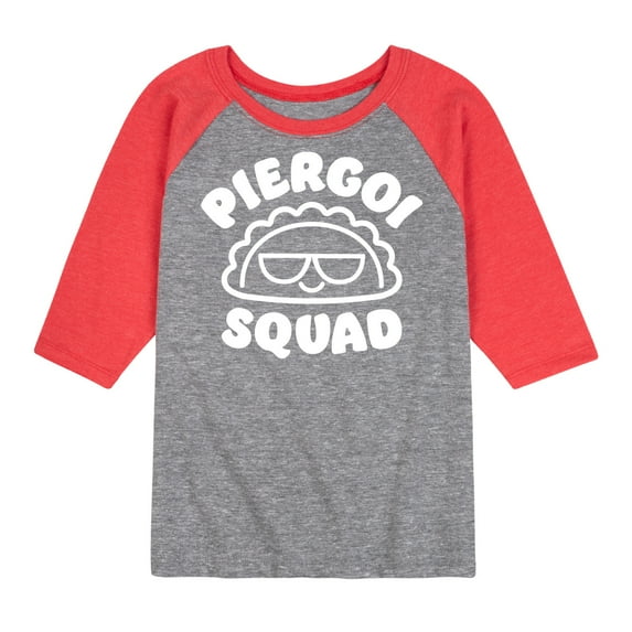 Instant Message - Dyngus Day - Pierogi Squad - Polish Holiday Celebration - Toddler & Youth Raglan Graphic T-Shirt