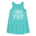 thumbnail image 1 of Instant Message - Dyngus Day - Polish Princess - Holiday Celebration - Toddler & Youth Girls A-line Dress, 1 of 5