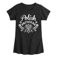 thumbnail image 1 of Instant Message - Dyngus Day - Polish Princess - Holiday Celebration - Toddler & Youth Girls Short Sleeve Graphic T-Shirt, 1 of 5