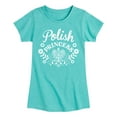 thumbnail image 1 of Instant Message - Dyngus Day - Polish Princess - Holiday Celebration - Toddler & Youth Girls Short Sleeve Graphic T-Shirt, 1 of 5
