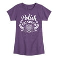 thumbnail image 1 of Instant Message - Dyngus Day - Polish Princess - Holiday Celebration - Toddler & Youth Girls Short Sleeve Graphic T-Shirt, 1 of 5