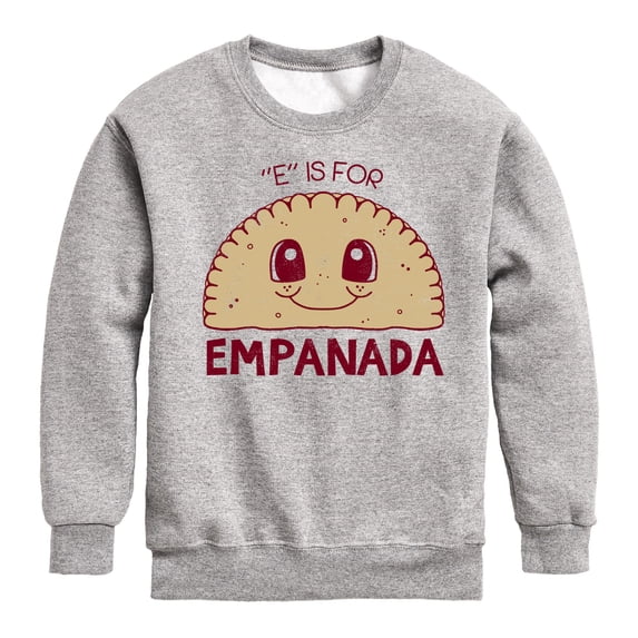 Instant Message - E Is For Empanada - Toddler & Youth Crewneck Fleece Sweatshirt