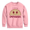 thumbnail image 1 of Instant Message - E Is For Empanada - Toddler & Youth Crewneck Fleece Sweatshirt, 1 of 5