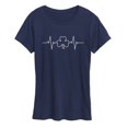 thumbnail image 1 of Instant Message - EKG Clover - Women's Short Sleeve Graphic T-shirt, 1 of 5