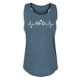 thumbnail image 1 of Instant Message - EKG Mountain - Women's Racerback Tank Top, 1 of 5