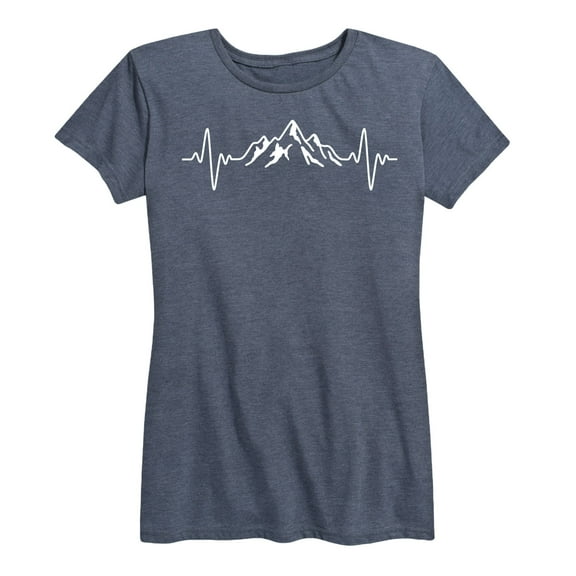Instant Message - EKG Mountain - Women's Short Sleeve Graphic T-Shirt