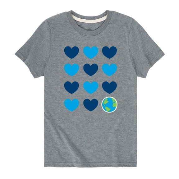 Instant Message - Earth And Hearts  - Youth Short Sleeve T-Shirt