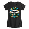 thumbnail image 1 of Instant Message - Earth Day - Cool Cats Don't Litter - Toddler & Youth Girls Short Sleeve Graphic T-Shirt, 1 of 6