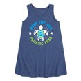 thumbnail image 1 of Instant Message - Earth Day - Keep The Sea Plastic Free - Save Turtles - Toddler & Youth Girls A-line Dress, 1 of 6